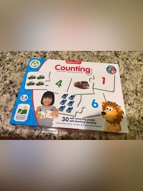 NEW Match Counting Puzzle Set - White, Blue, Red, Green, Yellow, Brown